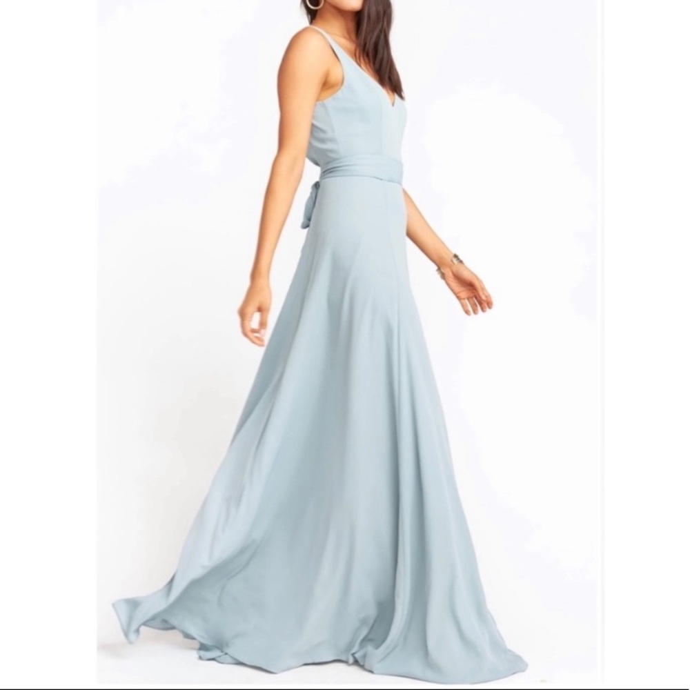Show Me Your Mumu Blue Sage Crip Jenn Maxi Dress - Picture 8 of 9